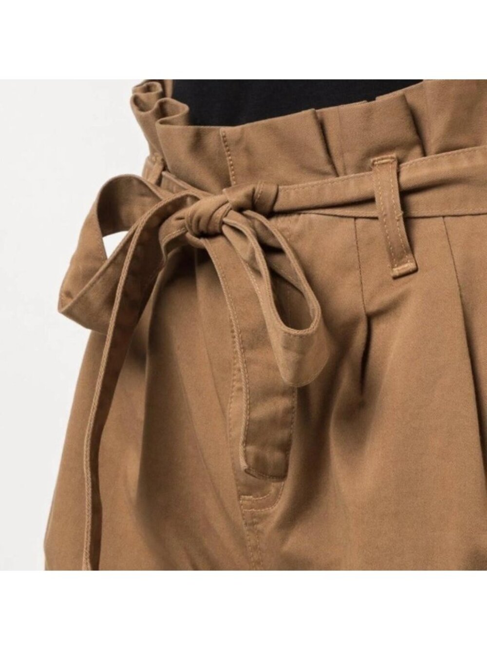 Alice + Olivia High-Waisted Paperbag Pants Trouser With Tie Belt Size 26 New NWT - Picture 6 of 7